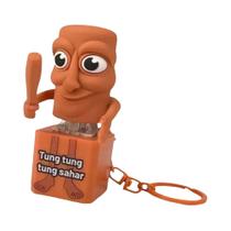 Chaveiro de brinquedo Tung Tung Sahur com botões que faz sons pingente chaveiro brinquedo presente Chaveiro de brinquedo Tung Tung Sahur com botões que faz sons pingente chaveiro brinquedo presente