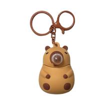 Chaveiro De Capivara Fofa Soprando Bolhas, Pingente Delicado De Rato Aquático Para Carro E Bolsa,