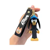 Chaveiro de Carro Bluey - Família Anime - Pingente para Bolsa e Mochila Infantil