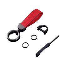 Chaveiro De Carro De Couro Suede Luxuoso Em Várias Cores, Acessórios De Chaveiro Com Fivela De Cor