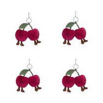 Chaveiro De Cereja Em Gelatina Para Meninas E Mulheres, Pingente De Boneca, Presentes De Festival,