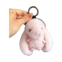 Chaveiro De Coelho Fofo E Peludo, Pingente De Bolsa Para Meninas, Anel De Chave De Carro, Presentes