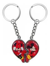 Chaveiro De Coração Mickey & Minnie Namorados Disney