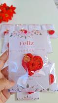 Chaveiro de coração personalizado em fio de malha - Aline Gomes Crochê