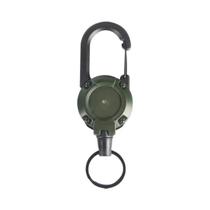 Chaveiro De Corda De Fio De Aço Retrátil Resistente Puxar Carretel Mosquetão Ferramenta De Chaveiro