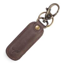 Chaveiro De Couro Legítimo Natural com argola e com mosquete