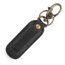 Chaveiro De Couro Legítimo Natural com mosquete