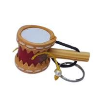 Chaveiro de Couro MACULELÊ TAMBOR Desestresse Artesanal Funcional (valor da dúzia)