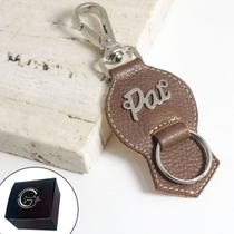 Chaveiro de Couro Marrom Pai Fecho Premium Chaveiro de Couro Marrom Pai Fecho Premium