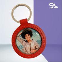 Chaveiro de Couro Resinado - Vermelho