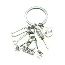 Chaveiro De Ferramentas Antigas Prateadas Em Liga, Martelo, Chave De Fenda, Chave Inglesa, Presente Chaveiro De Ferramentas Antigas Prateadas Em Liga, Martelo, Chave De Fenda, Chave Inglesa, Presente