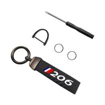 Chaveiro De Fibra De Carbono Peugeot Com Logo Do Carro Para Modelos 106 107 108 206 207 208 306 307