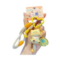 Chaveiro De Gato De Desenho Animado Fofo, Pingente De Resina Para Meninas, Acessório Para Mochila