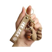 Chaveiro de idade de gelo de animal de desenho animado Chaveiro de mamut criativo Chaveiro de idade de gelo de animal de desenho animado Chaveiro de mamut criativo