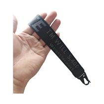 Chaveiro De Lona Bordado Com Letras Estilo Punk De 26cm, Multifuncional Para Chaves De Carro,