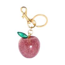 Chaveiro de Maçã de Cristal Vermelho - Pingente Moderno para Bolsa e Mochila Chaveiro de Maçã de Cristal Vermelho - Pingente Moderno para Bolsa e Mochila