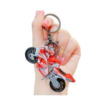 Chaveiro De Metal Modelo De Motocicleta Em 5 Cores, Unissex, Fivela Redonda, Decoração Diária Para