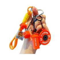 Chaveiro De Mini Halteres Com Fivela Em Forma De D Simulação De Copo De Água Charme Criativo Para Chaveiro De Mini Halteres Com Fivela Em Forma De D Simulação De Copo De Água Charme Criativo Para