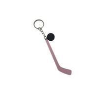 Chaveiro de Mini Taco de Hóquei Acabamento Fosco Rosa Acessório Esportivo Chaveiro de Mini Taco de Hóquei Acabamento Fosco Rosa Acessório Esportivo