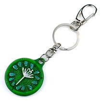 Chaveiro de Ossanhe Verde 13 cm em Resina