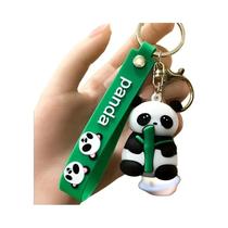 Chaveiro De Panda De Bambu Para O Dia Das Crianças, Pingente De Borracha Macia Em PVC, Pequeno