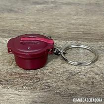 Chaveiro de Panela de Pressão Tupperware - Cor Marsala Chaveiro de Panela de Pressão Tupperware - Cor Marsala