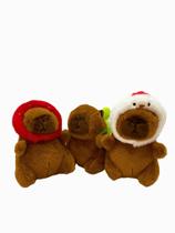 Chaveiro De Pelúcia Capivara Animal Variado Fofo 12Cm - Kit