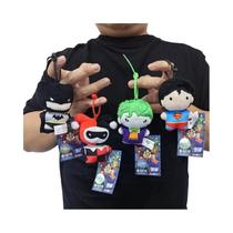 Chaveiro De Pelúcia De 9cm Batman Superman Harley Quinn Coringa DC Liga Da Justiça Bonecos De