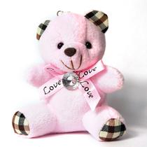 Chaveiro de Pelúcia de Ursinho Xadrez Delicado