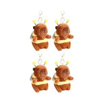 Chaveiro De Pelúcia Fofo De Capivara 1-10 Peças, Chaveiro De Pelúcia Com Cauda Abanante, Boneca De