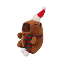 Chaveiro De Pelúcia Fofo De Capivara De Natal, Pingente Para Bolsa, Enfeite De Ano Novo, Presente Chaveiro De Pelúcia Fofo De Capivara De Natal, Pingente Para Bolsa, Enfeite De Ano Novo, Presente