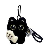 Chaveiro De Pelúcia Gato Preto, Pingente Para Bolsa, Amuletos Para Mulheres E Casais, Presente
