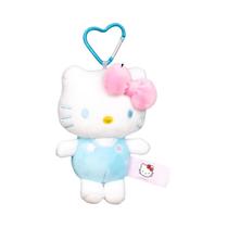 Chaveiro De Pelúcia Hello Kitty Com Laço Rosa Para Mulheres, Pingente De Gato Fofo Para Mochila De