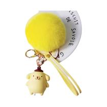 Chaveiro De Pelúcia Hello Kitty Em Estilo Cartoon, Bola De Pelúcia Fluffy, Figura De Melody Kuromi