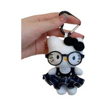 Chaveiro De Pelúcia Kawaii Hello Kitty Com Óculos, Decoração De Bolsa, Presente De Natal Para Chaveiro De Pelúcia Kawaii Hello Kitty Com Óculos, Decoração De Bolsa, Presente De Natal Para