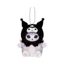 Chaveiro De Pelúcia Kawaii Hello Kitty Kuromi Em Fantasia, 10-12cm, Pingente De Mochila Sanrio,