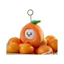 Chaveiro De Pelúcia Kawaii Laranja Shooky Koya Bt21 10cm, Pingente De Bolsa De Desenho Animado Fofo