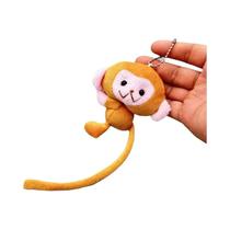 Chaveiro De Pelúcia Macaco De Cauda Longa De Desenho Animado Para Meninas, Pingente De Boneca DIY, Chaveiro De Pelúcia Macaco De Cauda Longa De Desenho Animado Para Meninas, Pingente De Boneca DIY,