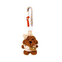 Chaveiro de pelúcia para cachorros, lindo chaveiro marrom macio para cães Chaveiro de pelúcia para cachorros, lindo chaveiro marrom macio para cães