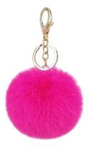 Chaveiro De Pelúcia Pompom Rosa Unidade Chaveiro De Pelúcia Pompom Rosa Unidade