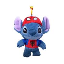 Chaveiro De Pelúcia Stitch Cosbi Caixa Surpresa Figuras Thor Homem De Ferro Homem-Aranha Presentes