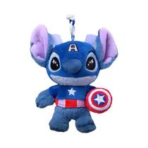 Chaveiro De Pelúcia Stitch Cosbi Caixa Surpresa Thor Homem De Ferro Homem-Aranha Brinquedos