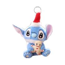 Chaveiro De Pelúcia Stitch, Figuras De Anime, Série De Natal, Brinquedo De Mochila, Presente Para