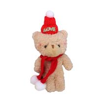 Chaveiro De Pelúcia Urso Rosa Fofo Para Mulheres E Meninas, Enfeite Macio Para Árvore De Natal,