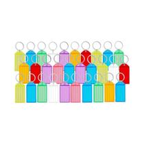 Chaveiro De Plástico Colorido 10-100 Peças, Pingente Marcável Para Etiqueta De Bagagem, Organização Chaveiro De Plástico Colorido 10-100 Peças, Pingente Marcável Para Etiqueta De Bagagem, Organização