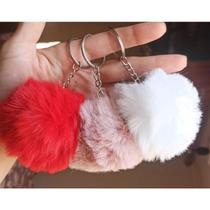Chaveiro De Pompom Fofinhos - Kit com 3 un