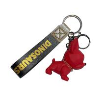 Chaveiro de resina Bulldog Dog Red Facetado Puppy Chaveiro Chaveiro de resina Bulldog Dog Red Facetado Puppy Chaveiro