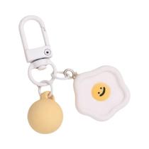 Chaveiro De Resina Colorido Com Pingente De Rosto Sorridente, Coração, Flor E Nuvem Para Bolsa,