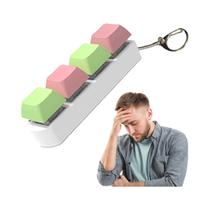 Chaveiro De Teclado Antiestresse Para Alívio Do Estresse, Brinquedo Para Crianças E Adultos, Tampas