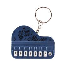 Chaveiro De Teclado Eletrônico Portátil Miniatura, Instrumento Musical De Brinquedo, Piano De